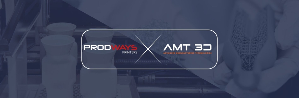 A close-up, industrial interior shot of an expert 3D printer for dental applications. Four white, 3D-printed ceramic or resin dental components are positioned on a perforated build plate inside the machine's chamber. The background shows mechanical rails, cables, and the technical structure of the printer.